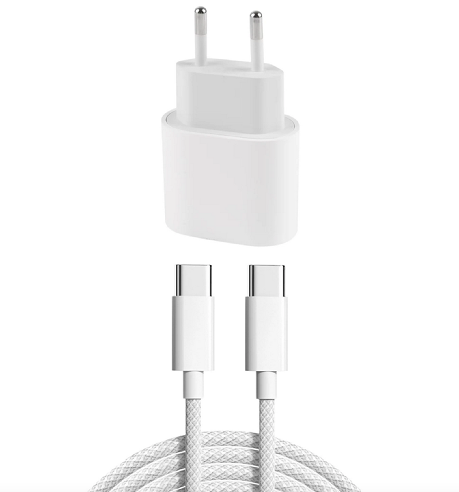 Apple iPhone 15 | Samsung | Huawei | 35 Watt Adapter + 60W USB-C auf USC-C Ladekabel 1m Schnellladekabel Datenkabel